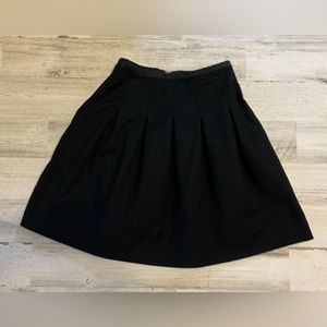 GAP Black Pleated Skirt Size 0. Too long on me.